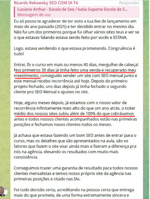 Depoimento de aluno: do R$300/mês para mais de R$30 mil/mês