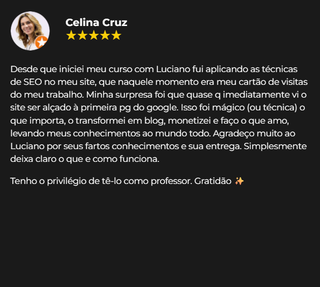 Depoimento Celina Cruz